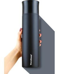 WarmShield Paslanmaz Çelik 0.75 lt Matara Termos Siyah
