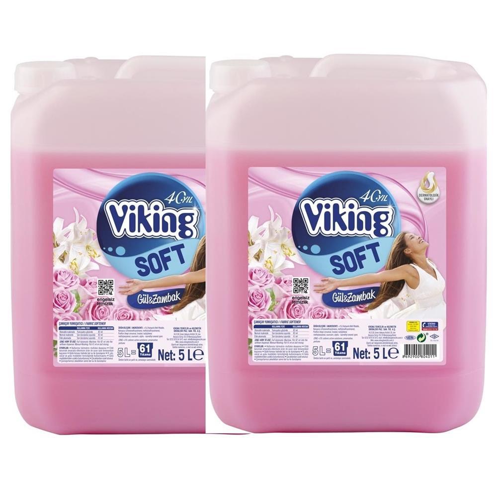 Viking Gül 122 Yıkama Yumuşatıcı 2x5 lt