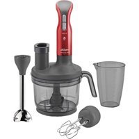 Arzum AR1026 Prostick 1000 ml Plastik Hazneli Turbolu 4'lü Büyük Blender Seti Kırmızı
