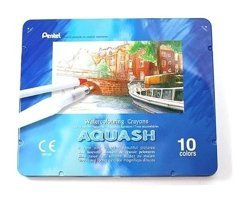 Pentel Aquash 10'lu Yağlı Pastel Boya