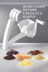 Transformacion Kompakt Tasarım Kollu Plastik Beyaz Rende