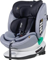 Prego Cosmofix Isofixli 360 Derece Dönen 0-36 kg Emniyet Kemerli Çift Yönlü Oto Koltuğu Gri