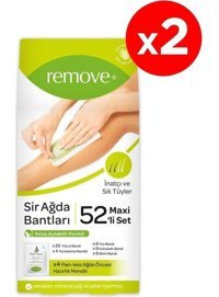 Remove Tüm Ciltler 52 Adet Kadın Tüm Vücut-Yüz Ağda Bandı