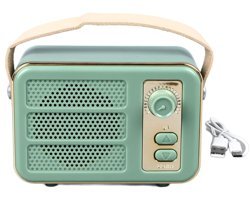 Cryfokt Retro 3 W Radyolu Yeşil Bluetooth Hoparlör