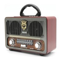 Coverzone M-111BT 5 W Radyolu Kahverengi Bluetooth Hoparlör