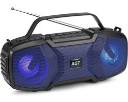 Concord YG-A57 10 W Radyolu Işıklı Mavi Bluetooth Hoparlör