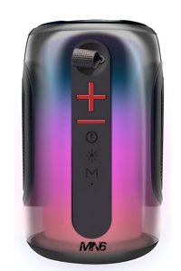 MN6 Pluse 8 15 W Işıklı Siyah Bluetooth Hoparlör