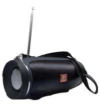 MN6 J009FM 5 W Radyolu Siyah Bluetooth Hoparlör