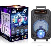 Koçak Elektronik NDR-P44 10 W Işıklı Siyah Bluetooth Hoparlör