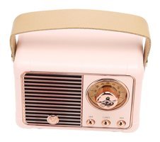Yunseity Vintage 3 W Pembe Bluetooth Hoparlör