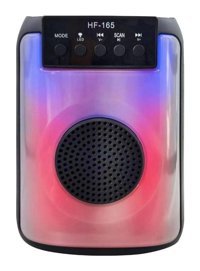 Concord HF-165 5 W Işıklı Siyah Bluetooth Hoparlör