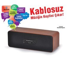 GOLDMASTER S-215 Siyah Bluetooth Hoparlör