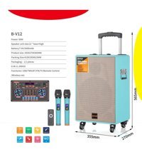 Tastech NDR-BV12 60 W Turkuaz Bluetooth Hoparlör