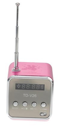 Partykindom Mini 3 W Radyolu Pembe Bluetooth Hoparlör