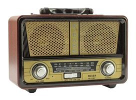 Coverzone M-112BT 5 W Radyolu Kahverengi Bluetooth Hoparlör