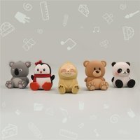 Kangrui-HB Mini Hayvan 2 W Gri Bluetooth Hoparlör
