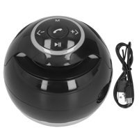 Zunate A18 3 W Işıklı Siyah Bluetooth Hoparlör