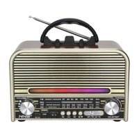 NNS NS-6678BT 7 W Işıklı Kahverengi Bluetooth Hoparlör