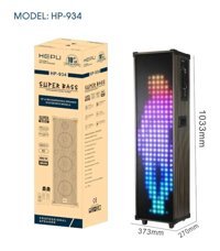 Hepu HP-934 Işıklı Siyah Bluetooth Hoparlör