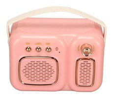 Shanrya Vintage 3 W Pembe Bluetooth Hoparlör