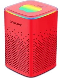 Concord C-8208 Radyolu Işıklı Kırmızı Bluetooth Hoparlör