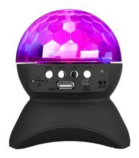 Mistaha 5 W Işıklı Siyah Bluetooth Hoparlör