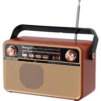 Coverzone CV-5050 Radyolu Kahverengi Bluetooth Hoparlör