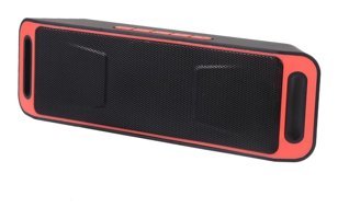 Hemobllo Mini Kırmızı-Siyah Bluetooth Hoparlör