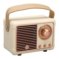 Goshyda Retro 3 W Radyolu Sarı Bluetooth Hoparlör