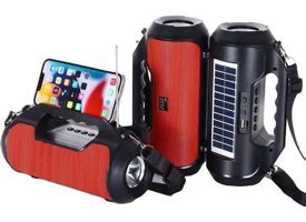 Concord Z20 Radyolu Işıklı Kırmızı Bluetooth Hoparlör