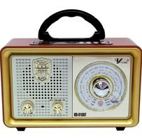 Vooka Retro 5 W Radyolu Kahverengi Bluetooth Hoparlör