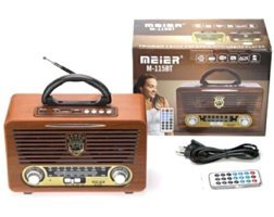 Sightzer M-115BT Radyolu Kahverengi Bluetooth Hoparlör