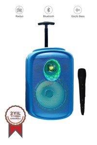 Torima KTS-2111 10 W Işıklı Mavi Bluetooth Hoparlör
