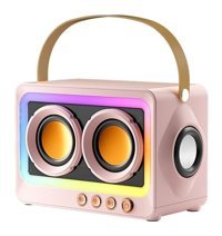 Boutiques H0 Işıklı Pembe Bluetooth Hoparlör