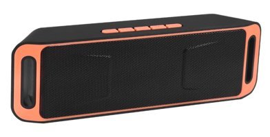 Hemobllo Mini Turuncu-Siyah Bluetooth Hoparlör