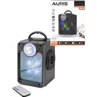 Auris ARS-K9 Radyolu Işıklı Siyah Bluetooth Hoparlör