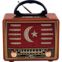 Nettech R-1938BT Retro Model Kahverengi Bluetooth Hoparlör