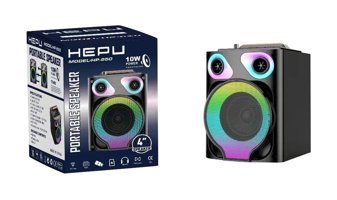 Hepu HP-950 Işıklı Siyah Bluetooth Hoparlör