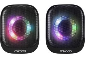 Mikado MD-70U Işıklı Siyah Bluetooth Hoparlör