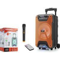 Kimiso QS-5807 12 W Radyolu Işıklı Siyah Bluetooth Hoparlör