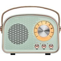 Gorgeous Retro 3 W Radyolu Siyah Bluetooth Hoparlör