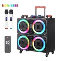 Tastech NDR-8888 60 W Işıklı Siyah Bluetooth Hoparlör