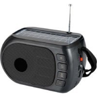 Concord FP-506S Radyolu Işıklı Siyah Bluetooth Hoparlör