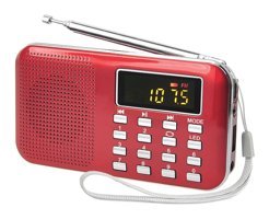 Gatuida Mini Radyolu Kırmızı Bluetooth Hoparlör