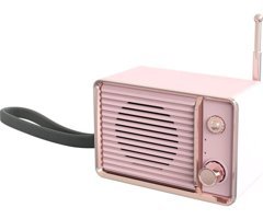 Gorgeous 5 W Radyolu Pembe Bluetooth Hoparlör