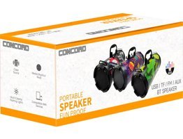 Concord C-8245 Radyolu Işıklı Siyah Bluetooth Hoparlör