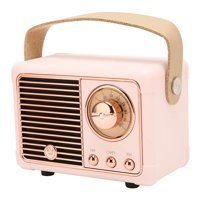 Shanrya Retro 5 W Pembe Bluetooth Hoparlör
