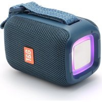 T&G TG339 5 W Radyolu Işıklı Mavi Bluetooth Hoparlör