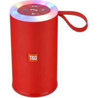T&G TG512 10 W Radyolu Işıklı Kırmızı Bluetooth Hoparlör