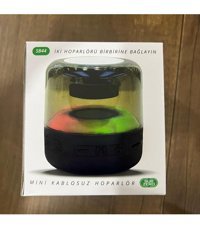Subzero Mini Işıklı Siyah Bluetooth Hoparlör